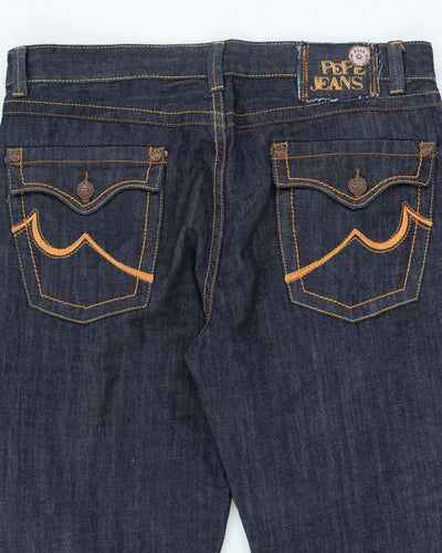 Vintage Y2K Pepe Dark Wash Denim Jeans - W36 L32