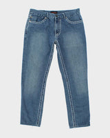 Vintage Y2K Royal Testament Gothic Style Medium Wash Jeans - W34 L28