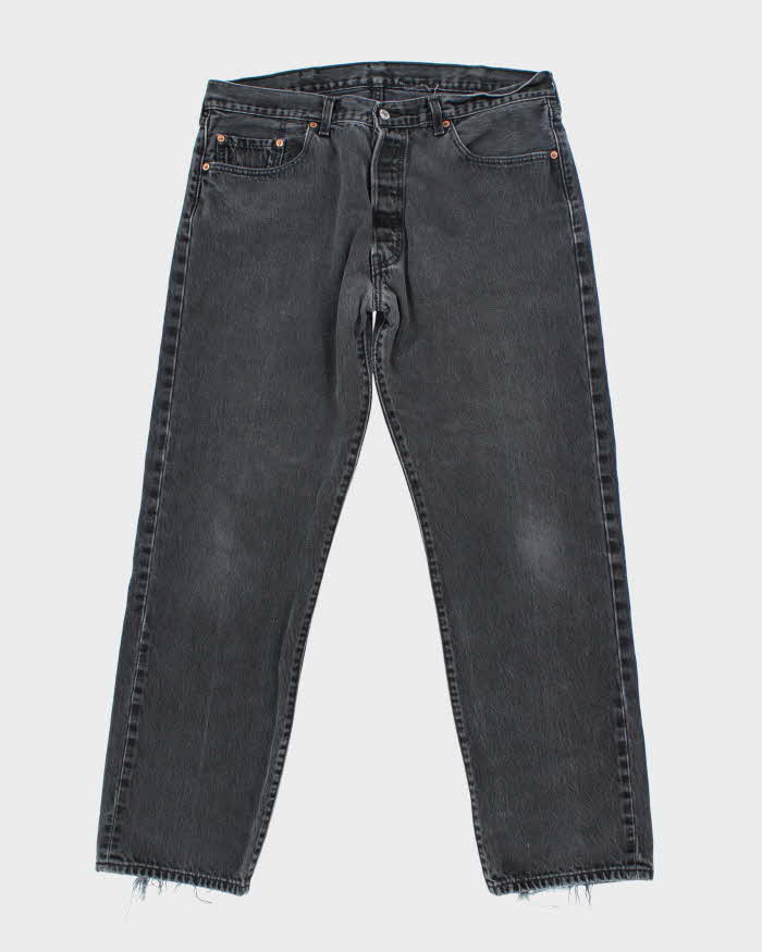 Vintage Levi's 501 Grey Stone Wash Denim Jeans - W34 L29
