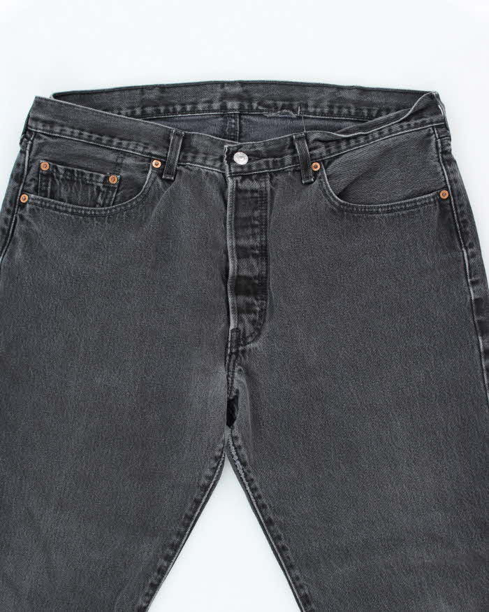 Vintage Levi's 501 Grey Stone Wash Denim Jeans - W34 L29