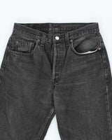 Vintage Levi's 501 Grey Stone Wash Denim Jeans - W28 L28