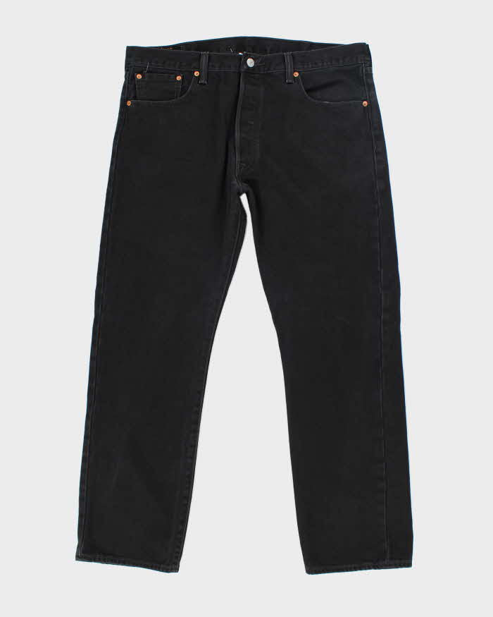 Vintage Levi's 501 Black Dark Wash Denim Jeans - W36 L29