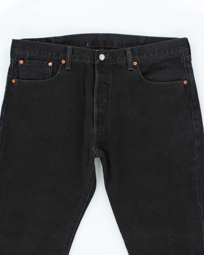 Vintage Levi's 501 Black Dark Wash Denim Jeans - W36 L29