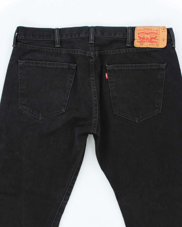 Vintage Levi's 501 Black Dark Wash Denim Jeans - W36 L29