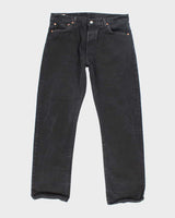 Vintage Levi's 501 Black Dark Wash Denim Jeans - W34 L30