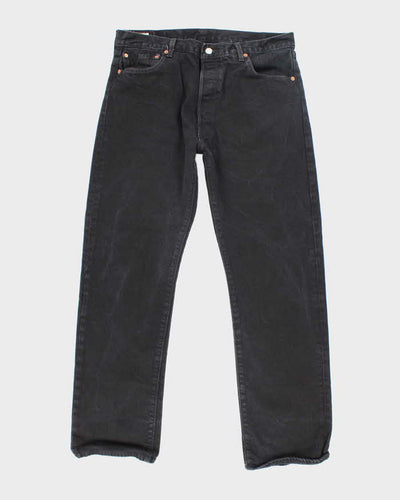 Vintage Levi's 501 Black Dark Wash Denim Jeans - W34 L30