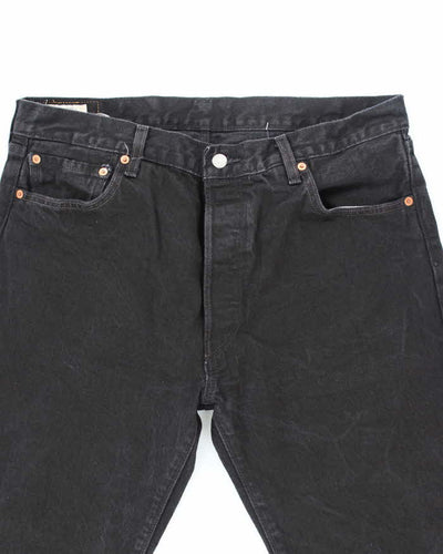 Vintage Levi's 501 Black Dark Wash Denim Jeans - W34 L30
