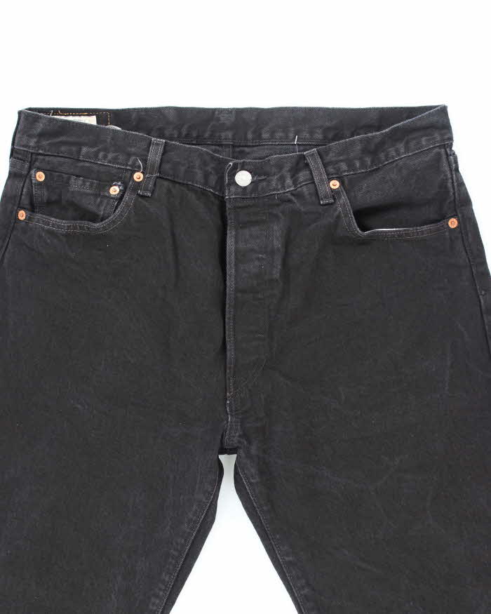 Vintage Levi's 501 Black Dark Wash Denim Jeans - W34 L30