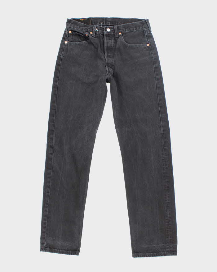 Vintage Levi's 501 Black Dark Wash Denim Jeans - W28 L30