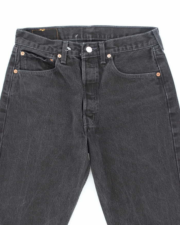 Vintage Levi's 501 Black Dark Wash Denim Jeans - W28 L30