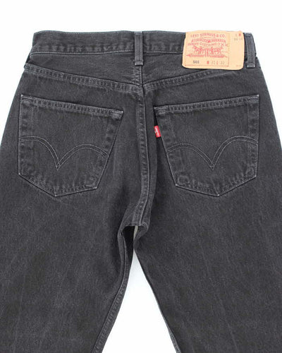 Vintage Levi's 501 Black Dark Wash Denim Jeans - W28 L30