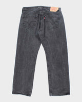 Vintage Levi's 501 Black Dark Wash Denim Jeans - W34 L29