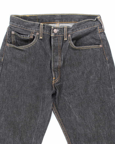 Vintage Levi's 501 Black Dark Wash Denim Jeans - W28 L31