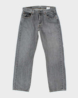 Vintage Levi's 501 Grey Stone Wash Denim Jeans - W32 L28