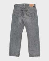 Vintage Levi's 501 Grey Stone Wash Denim Jeans - W32 L28