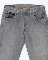 Vintage Levi's 501 Grey Stone Wash Denim Jeans - W32 L28