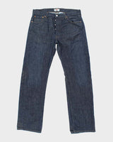 Vintage Levi's 501 Blue Dark Wash Denim Jeans - W35 L32
