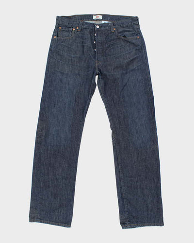 Vintage Levi's 501 Blue Dark Wash Denim Jeans - W35 L32
