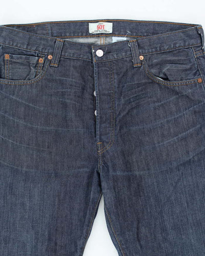 Vintage Levi's 501 Blue Dark Wash Denim Jeans - W35 L32