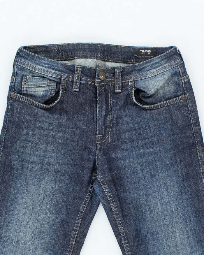 Vintage Y2K Buffalo Relaxed Fit Blue Dark Wash Denim Jeans - W30 L32