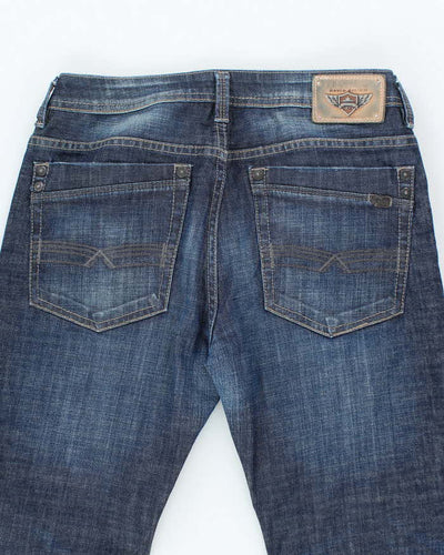 Vintage Y2K Buffalo Relaxed Fit Blue Dark Wash Denim Jeans - W30 L32