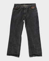 Vintage Y2K Marc Ecko Boot Cut Grey Faded Jeans - W36 L31