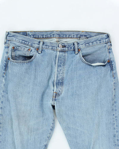 Vintage 90's Levi's 501 Light Wash Denim Jeans - W34 L27