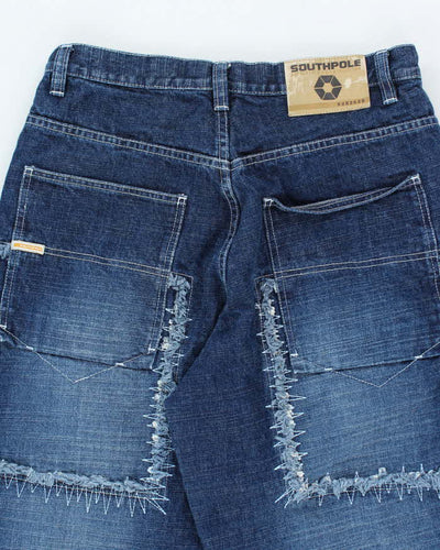 Vintage 2000's South Pole Ultra Baggy Double Knee Textured Jeans - W30 L29
