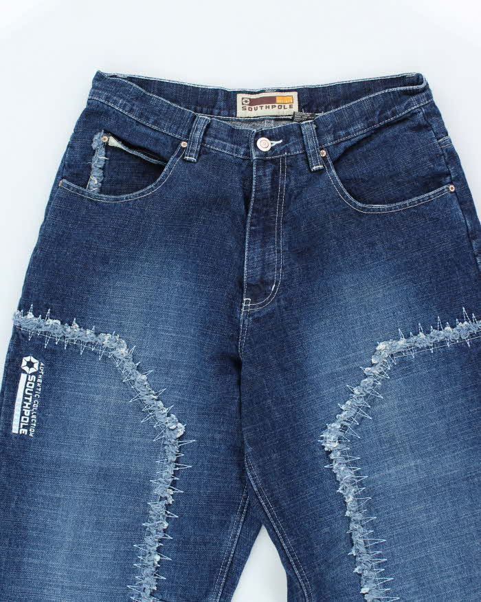 Vintage 2000's South Pole Ultra Baggy Double Knee Textured Jeans - W30 L29