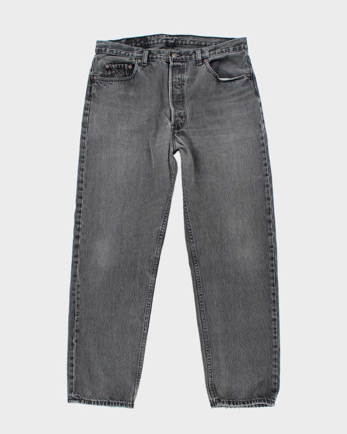 Vintage 90's Levi's 501 Grey Stone Wash Jeans - W34 L28