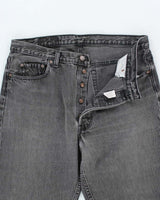 Vintage 90's Levi's 501 Grey Stone Wash Jeans - W34 L28