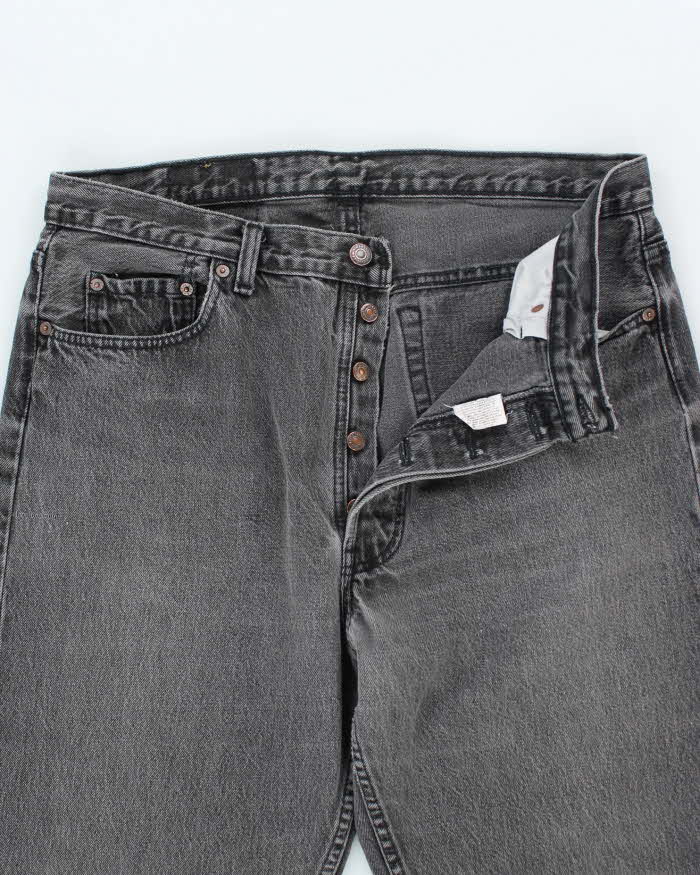 Vintage 90's Levi's 501 Grey Stone Wash Jeans - W34 L28