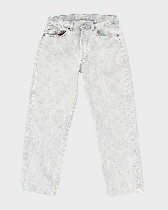Vintage 90's Levi's 501 Grey Acid Wash Jeans - W31 L27