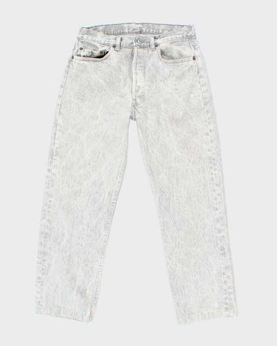 Vintage 90's Levi's 501 Grey Acid Wash Jeans - W31 L27