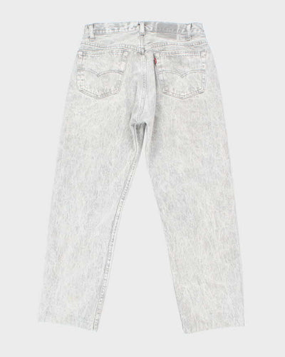 Vintage 90's Levi's 501 Grey Acid Wash Jeans - W31 L27