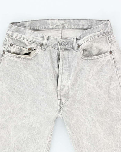 Vintage 90's Levi's 501 Grey Acid Wash Jeans - W31 L27