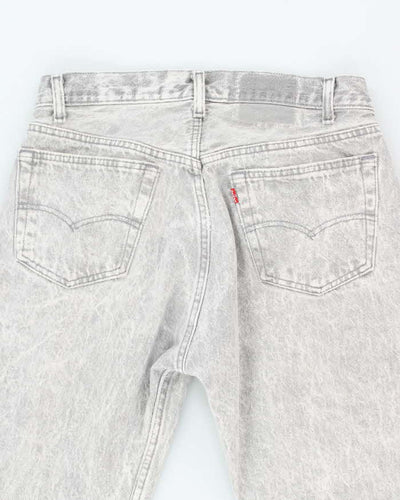 Vintage 90's Levi's 501 Grey Acid Wash Jeans - W31 L27