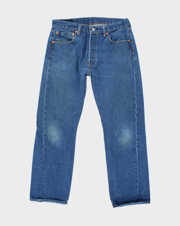 Vintage 90's Levi's 501 Blue Dark Wash Jeans - W31 L26
