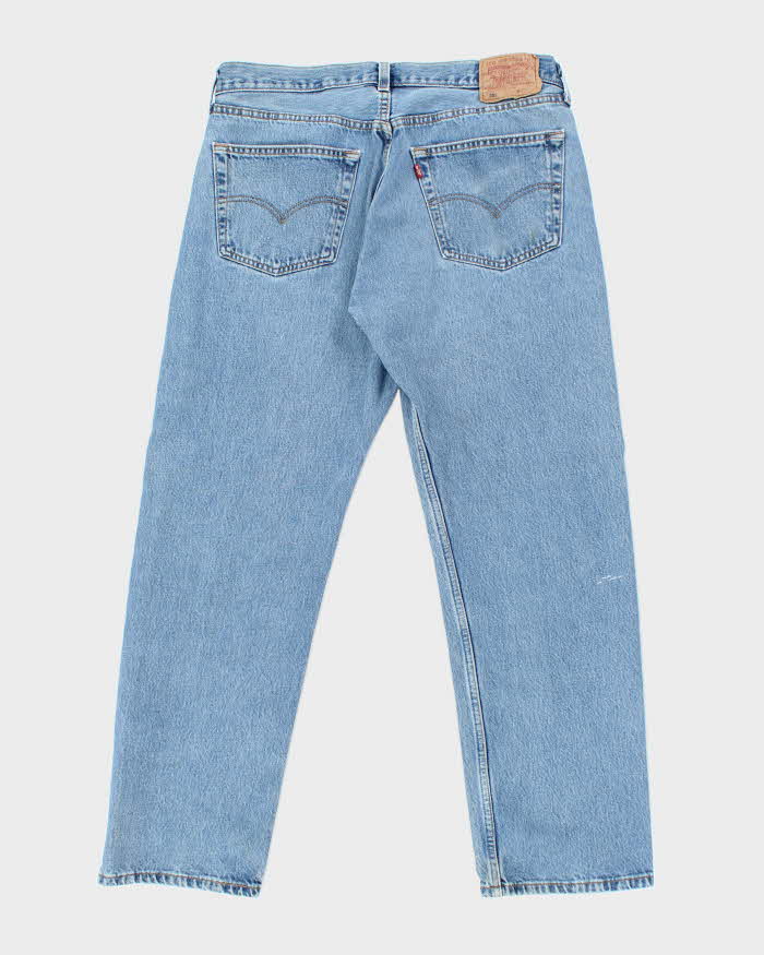 Vintage 90's Levi's 501 Blue Mid Wash Jeans - W34 L29 – Rokit