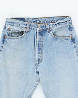 Vintage 90's Levi's 501 Blue Mid Wash Jeans - W30 L29
