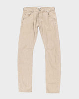 Vintage 90's Pierre Balmain Slim Fit Beige Wash Jeans - W30 L32