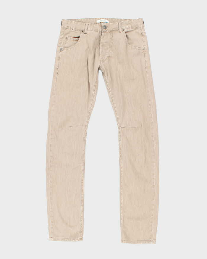 Vintage 90's Pierre Balmain Slim Fit Beige Wash Jeans - W30 L32