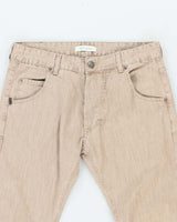 Vintage 90's Pierre Balmain Slim Fit Beige Wash Jeans - W30 L32