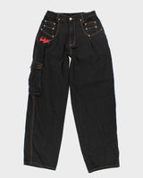 Vintage 90's Exhaust Baggy Wide Leg Dark Wash Jeans - W30 L31