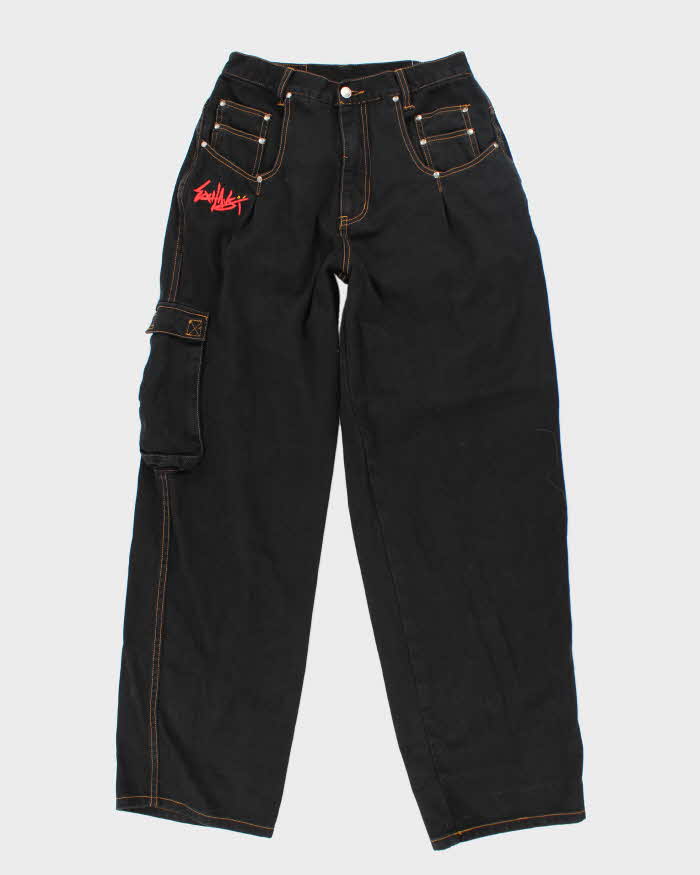 Vintage 90's Exhaust Baggy Wide Leg Dark Wash Jeans - W30 L31