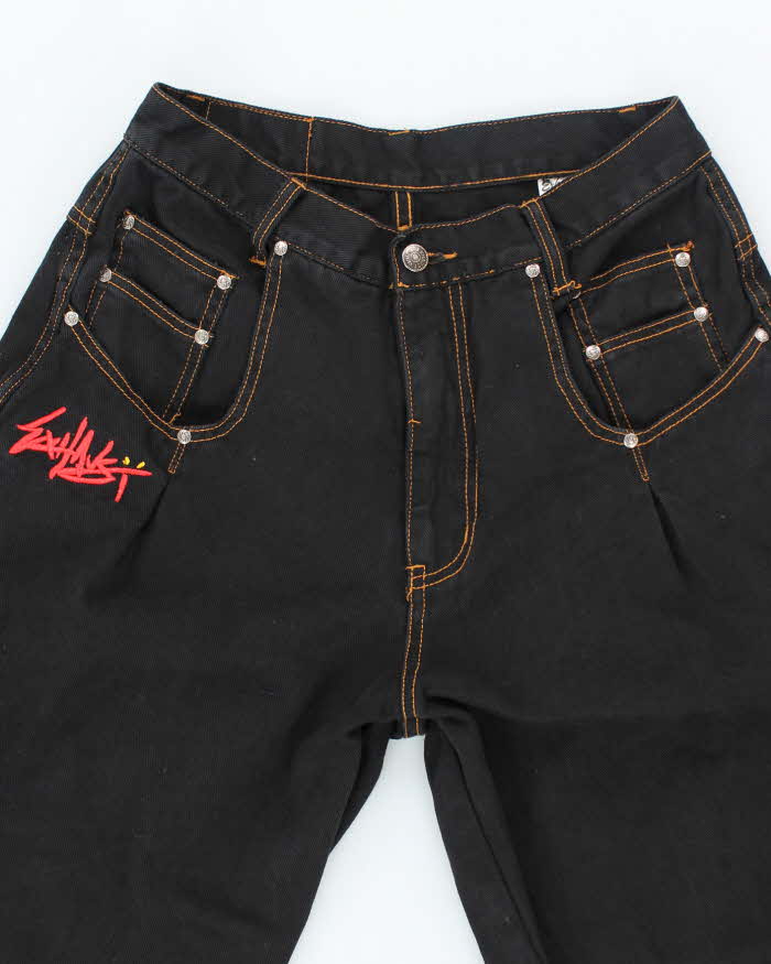 Vintage 90's Exhaust Baggy Wide Leg Dark Wash Jeans - W30 L31