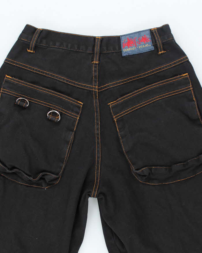 Vintage 90's Exhaust Baggy Wide Leg Dark Wash Jeans - W30 L31