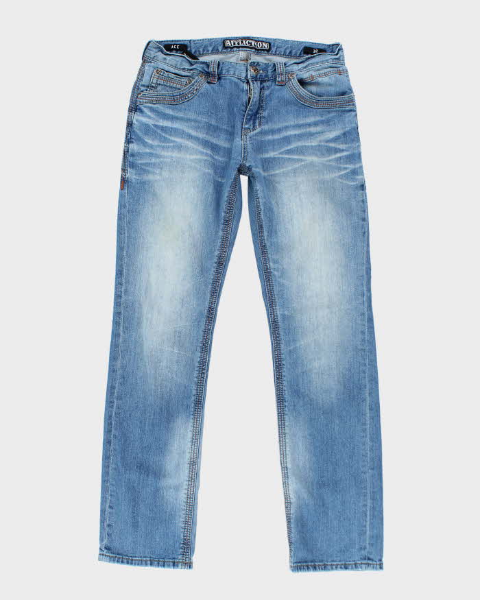 Vintage Y2k Affliction Gothic Style Relaxed Fit Jeans - W32 L30