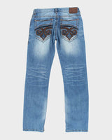 Vintage Y2k Affliction Gothic Style Relaxed Fit Jeans - W32 L30