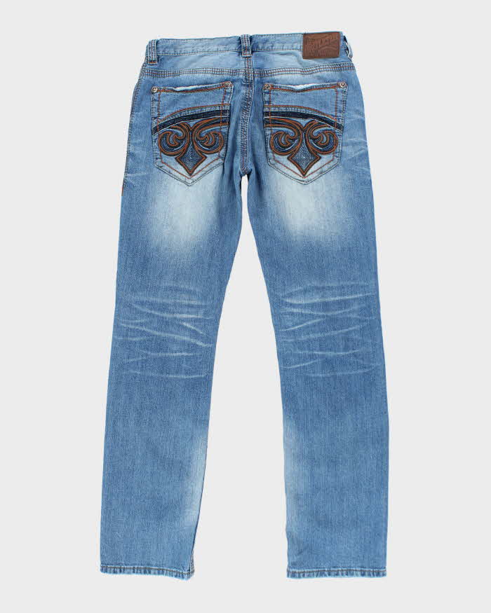 Vintage Y2k Affliction Gothic Style Relaxed Fit Jeans - W32 L30